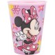 Bicchiere in Plastica Minnie Disney 260 ml per Bambine, Perfetto per Scuola e Tempo Libero