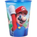 Bicchiere Plastica Super Mario Bros Nintendo 260 ml per Bambini, Ideale per Scuola e Tempo Libero