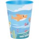 Bicchiere in Plastica Baby Shark 260 ml per Bambini - Ideale per Scuola e Tempo Libero