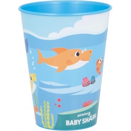 Bicchiere in Plastica Baby Shark 260 ml per Bambini - Ideale per Scuola e Tempo Libero