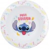 Piatto Fondo 16 cm Stitch Disney - Plastica Alimentare, Adatto al Microonde, Facile da Pulire e Riutilizzabile per Bambini