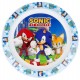 Piatti Piani Sonic 22 cm in Plastica Alimentare per Bambini – Microonde, Facili da Pulire, Riutilizzabili,