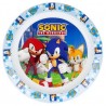 Piatti Piani Sonic 22 cm in Plastica Alimentare per Bambini – Microonde, Facili da Pulire, Riutilizzabili,