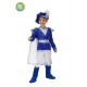 Costume Carnevale Bambino Principe Royal Deluxe con Mantello, Cappello e Accessori – Taglie 3-8 Ann