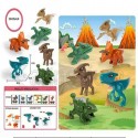 Set Bussolotti Dinosauri Assortiti 8x4x3,5 cm per Bambini – Gadget Compleanno, Regalini Feste e Bomboniere