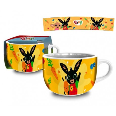 Tazza Colazione Bing il Coniglietto in Ceramica – Idea Regalo Bambini, Lavabile in Lavastoviglie