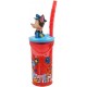 Bicchiere con Cannuccia Ripiegabile Paw Patrol 3D, BPA Free, 360 ml - Tazza Bambini Sicura e Colorata