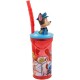 Bicchiere con Cannuccia Ripiegabile Paw Patrol 3D, BPA Free, 360 ml - Tazza Bambini Sicura e Colorata