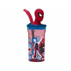 Bicchiere con cannuccia ripiegabile Hulk Marvel personaggio 3D Bpa Free 360 ml Bambino