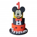 Torta Scenografica 3D Topolino Disney Personalizzabile - Decorazioni Compleanno Bambini con Nome e Numero in Polistirolo