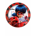 "8 Piatti in Cartone Disney Ladybug Miraculous Ø23 cm – Piatti Feste & Compleanni a Tema Ladybug"