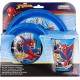 Set Pappa 3 Pezzi Spiderman Marvel: Piatto Piano, Piatto Fondo e Bicchiere in Plastica – Ideale per Bambini"