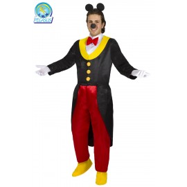 Costume di Carnevale Topolino Adulto – Completo con Frac, Pantaloni, Camicia, Guanti e Accessori