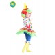 Costume Pagliaccetta per Bambina Vestito di Carnevale con Accessori