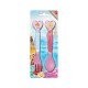 Set posate bambini Principesse Disney forchetta e cucchiaio in plastica BPA free