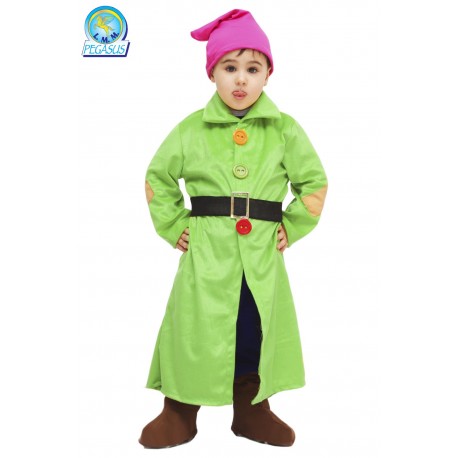 Costume di Carnevale per Bambini Cucciolo dei Sette Nani con Cappello e Accessori Descrizione del prodotto