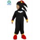 Costume Super Riccio Nero per Bambino, Abito Travestimento Carnevale e Feste a Tema, Taglie 3-5 Anni