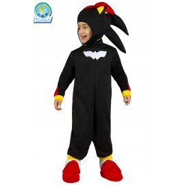 Costume Super Riccio Nero per Bambino, Abito Travestimento Carnevale e Feste a Tema, Taglie 3-5 Anni