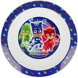 Piatto Fondo Pjmasks in Plastica per Microonde diametro 16 cm Piatti Bambino