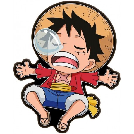 Cuscino Sagomato 3D One Piece Monkey D. Luffy - Morbido e Super Confortevole - 35 cm | Idea Regalo per Fan