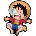 Cuscino Sagomato 3D One Piece Monkey D. Luffy - Morbido e Super Confortevole - 35 cm | Idea Regalo per Fan