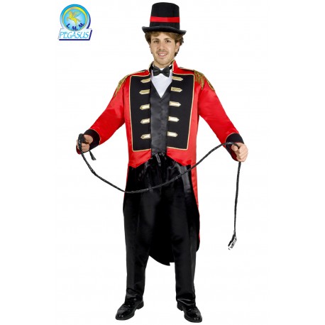 Costume Domatore del Circo per Adulti – Vestito di Carnevale Elegante con Accessori