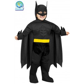 Costume Super Pipistrello Bambino con Muscoli per Carnevale e Feste a Tema