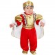 Costume Piccolo Re per Bambino - Abito da Carnevale con Corona, Mantello e Accessori, Taglie da 3 a 18 Mesi