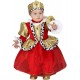 Costume da Piccola Regina per Bambina – Abito Elegante per Carnevale, Feste e Travestimenti, Con Corona e Copriscarp