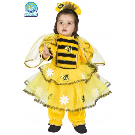 Costume Regina delle Api per Bambina - Abito Carnevale, Feste a Tema e Cosplay - Taglie da 3 a 18 mesi