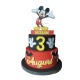 Torta Scenografica Mickey Disney Topolino -Personalizzata con Nome e Numero per Compleanni Magici