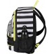 Zaino Scuola Seven Juventus Ufficiale Bambino Ragazzo Estensibile Doppio Scomparto Tasche Porta Borraccia Design Bianco Nero