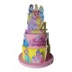 TORTA IN POLISTIROLO  DECORATIVA PERSONALLIZZABILE  COMPLEANNO  NASCITA BATTESIMO BAMBINA MINNIE