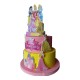 TORTA IN POLISTIROLO  DECORATIVA PERSONALLIZZABILE  COMPLEANNO  NASCITA BATTESIMO BAMBINA MINNIE