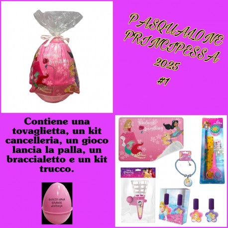 Uovo di Pasqua Sorpresone Gigante Bambina Principesse Disney cm 42 infrangibile Resistente