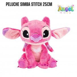 Peluche Stitch & Angel Disney 25 cm – Morbido e Soffice, Idea Regalo per Bambini e Fan