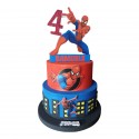 Torta Scenografica Finta Spiderman City Personalizzata - Decorazione Perfetta per Compleanni e Feste