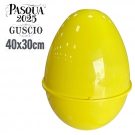 Guscio Uovo di Pasqua Vuoto XXL – Contenitore Grande per Sorpresone – Colore Giallo 30x40x30 cm