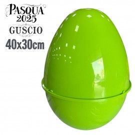 Guscio Uovo di Pasqua Vuoto XXL – Contenitore Grande per Sorpresone – Colore Giallo 30x40x30 cm