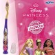 Spazzolino da Denti Bambini Principesse Disney – Setole Morbide, Ventosa, Tappo Protettivo, Manico Ergonomico – Made in Italy