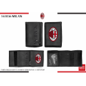 PORTAFOGLIO AC CALCIO MILAN IN CORDURA CHIUSURA A STRAPPO PRODOTTO UFFICIALE CON LOGO