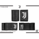 Portafoglio ufficiale Juventus12.4X8.7 cm Chiusura A Velcro Portamonete