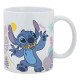 Tazza in Ceramica Stitch Disney – Design con Fiori Hawaiani – 325 ml, Idea Regalo per Bambini e Adulti