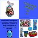 Sorpresone Avengers Marvel Uovo di Pasqua 42 cm – Contenitore con Accessori Scuola, Merenda e Gioco per Bambini