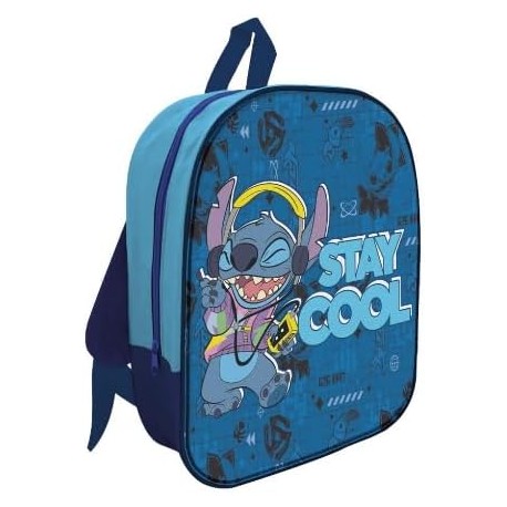 Zaino Asilo 3D Stitch Disney – Borsa Scuola per Bambini con Spallacci Regolabili e Immagini in Rilievo