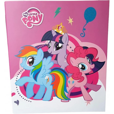 RACCOGLIOTORE COPERTINA ANELLI A4 MY LITTLE PONY SCUOLA ELEMENTARE BAMBINA