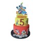 Torta di Compleanno Personalizzata Disney – Nome ed Età – Topolino, Paperino & Amici