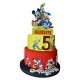 Torta di Compleanno Personalizzata Disney – Nome ed Età – Topolino, Paperino & Amici