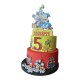 Torta di Compleanno Personalizzata Disney – Nome ed Età – Topolino, Paperino & Amici