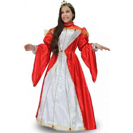 Costume di Carnevale Principessa Sissi Bambina – Vestito con Corona e Sottogonna con Cerch